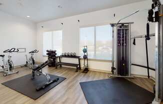 State-Of-The-Art Gym And Spin Studio at The Arbor Walk Apartments, Tampa, Florida