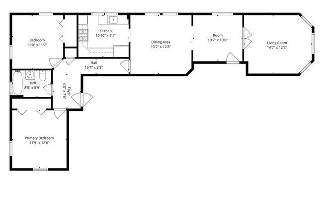 3 beds, 1 bath, 1,087 sqft, $4,500, Unit 6
