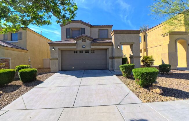 North Las Vegas single story 4 bedroom rental.
