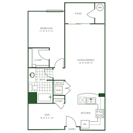 1 bed, 1 bath, 958 sqft, $2,984