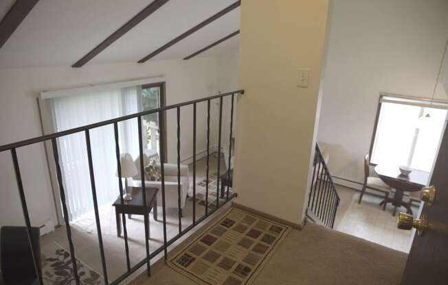 Living room remodel at Woodmere Townhomes, Cedarburg, Wisconsin