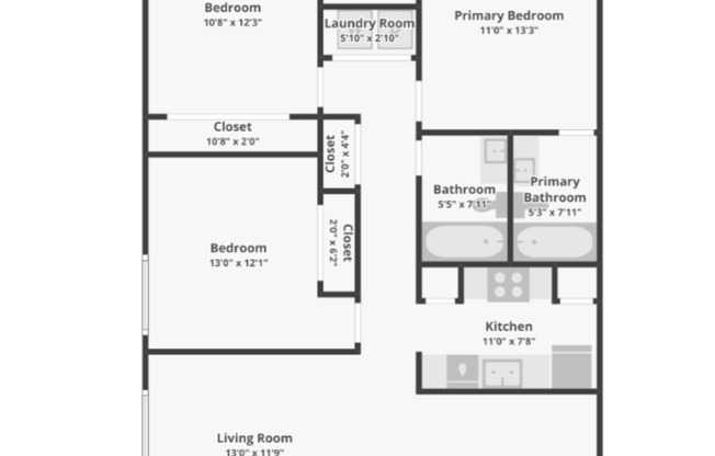 3 beds, 2 baths, 1,121 sqft, $1,575, Unit 162
