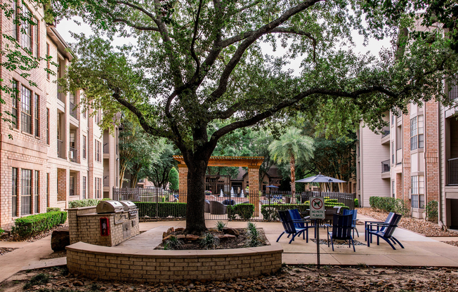 Journal, study, or read a book in one of our outdoor courtyards shaded by our massive tree canopies.