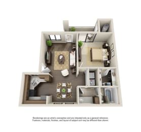 1 bed, 1 bath, $1,361