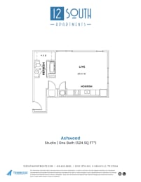 Studio, 1 bath, $1,459