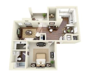 1 bed, 1 bath, 760 sqft, $2,541
