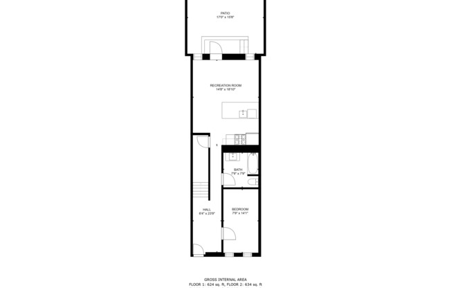 3 beds, 2 baths, 1,400 sqft, $4,000, Unit 1