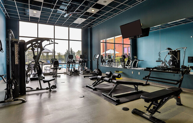 Gym at Residences at The Streets of St. Charles, Missouri