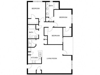 3 beds, 2 baths, 1,355 sqft, $2,080