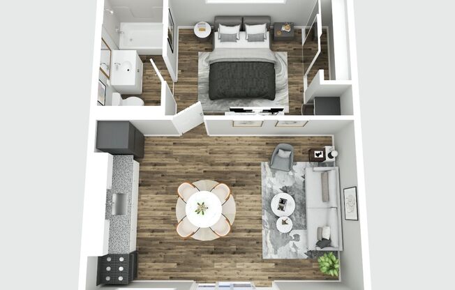 1 bed, 1 bath, 575 sqft, $1,750, Unit 19