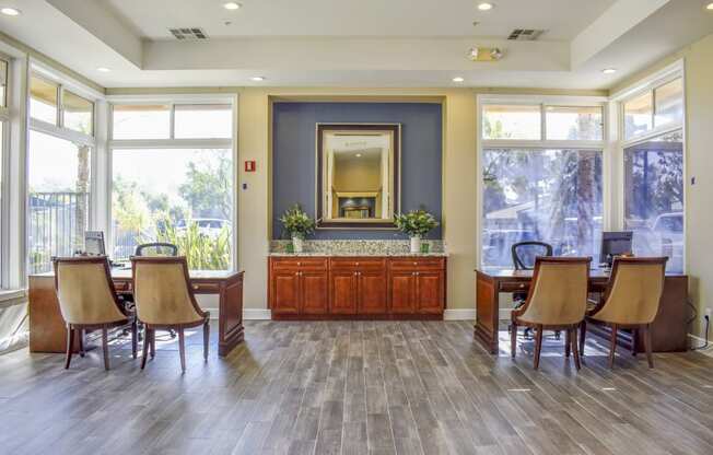 view of front office with leasing desks