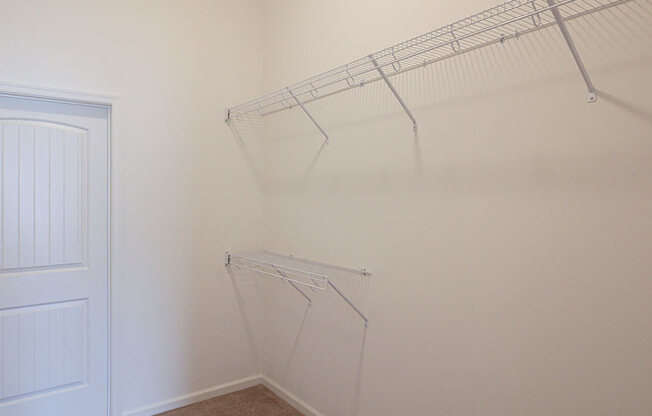 Closet at Logans Landing apartments in Lynchburg VA
