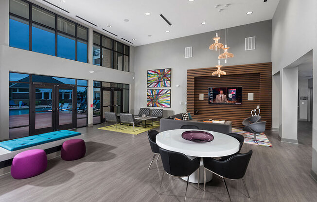 Resident Lounge at Mosaic at Levis Commons, Ohio