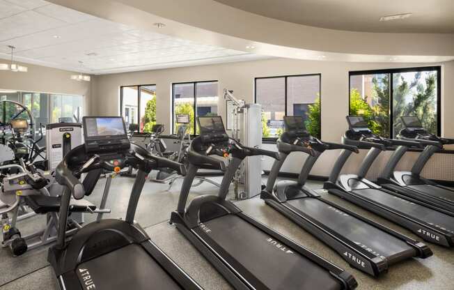 State Of The Art Fitness Center With Ample Cardio Machines at 15 Bank Apartments, White Plains, NY, New York, 10606
