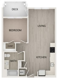 1 bed, 1 bath, 651 sqft, $3,795