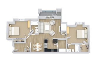 2 beds, 2 baths, 1,050 sqft, $1,400, Unit 02-300