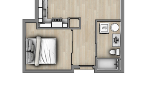 1 bed, 1 bath, 457 sqft, $1,475, Unit 123