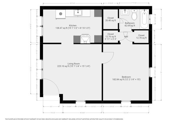 1 bed, 1 bath, 645 sqft, $2,250, Unit 5