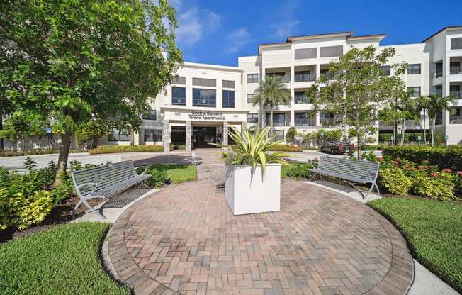 Front entrance driveway