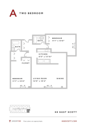 2 beds, 2 baths, $2,930