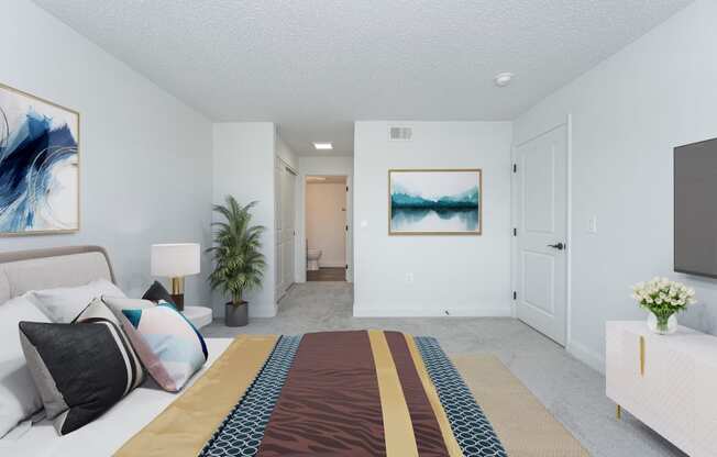 Bedroom With Bathroom View at Honey Creek, Indiana