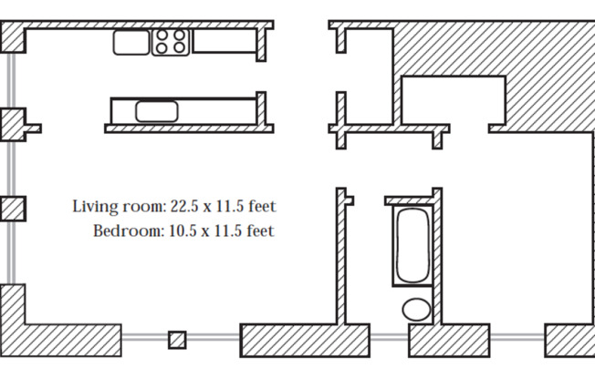 1 bed, 1 bath, 600 sqft, $2,695, Unit 26
