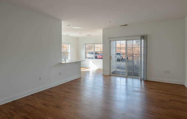 Living Room with Patio and Hard Surface Flooring