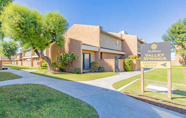 the preserve at valley spring apartments sign in front of building