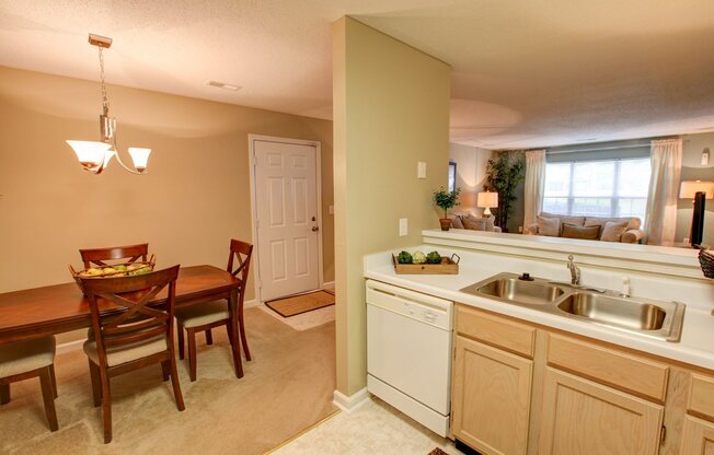 Kitchen at Trellis Pointe Apartments in Holly Springs, NC