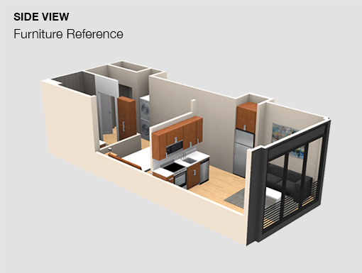 1 bed, 1 bath, $2,500, Unit 706