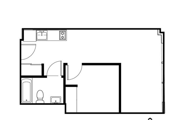 1 bed, 1 bath, 475 sqft, $1,399, Unit 813