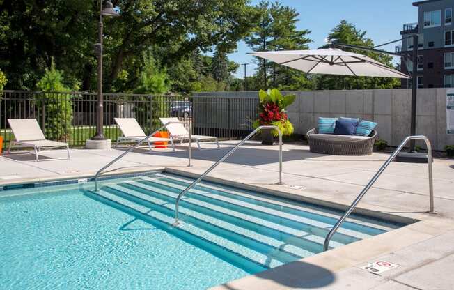 Relaxing Pool at The McMillan, Shoreview, MN