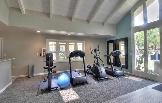 Cardio Machines In Gym at Balboa Apartments, Sunnyvale, California