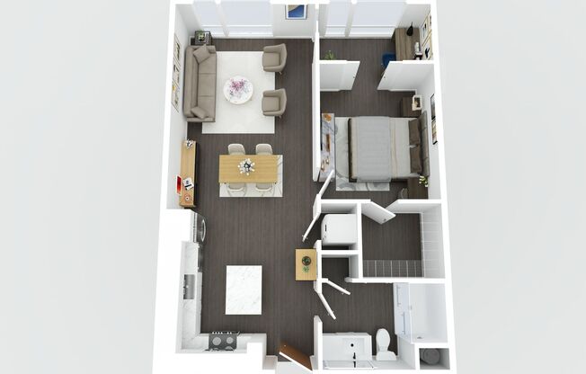 1 bed, 1 bath, 807 sqft, $1,850, Unit 323