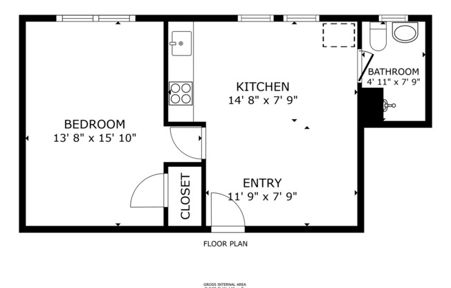 1 bed, 1 bath, 448 sqft, $1,495, Unit 22