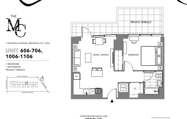 1 bed, 1 bath, $3,599, Unit 1008