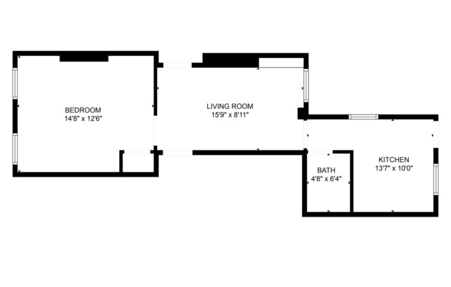 1 bed, 1 bath, 485 sqft, $1,250, Unit Unit 1