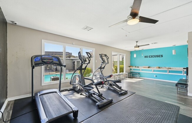 Elevate your lifestyle at The Riley Apartments with our state-of-the-art fitness center featuring top-tier equipment and bright, inviting spaces. Get ready to achieve your fitness goals. Schedule a visit today!