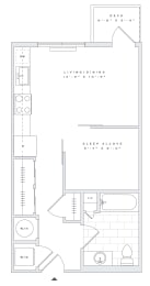 Studio, 1 bath, 506 sqft, $2,175