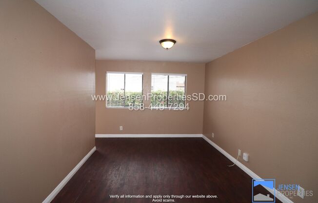 2 Bed, 1 Bath Apartment With Parking