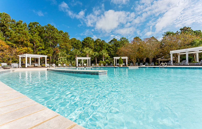 Resort style pool at The Reserve at Mayfaire Apartments, Wilmington NC