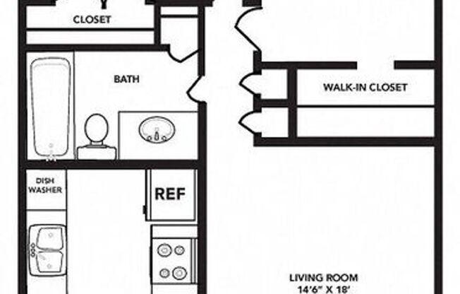 2 beds, 1 bath, 800 sqft, $1,500, Unit 136