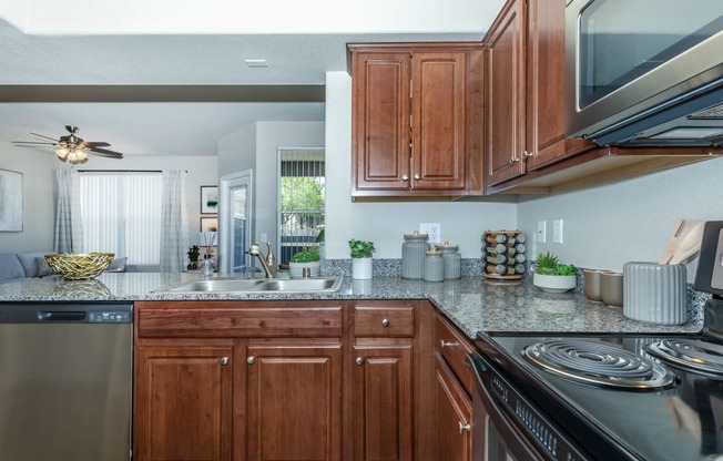 Wooden cabinets at The Equestrian by Picerne, Nevada, 89052