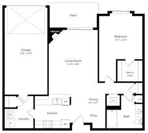 1 bed, 1 bath, 881 sqft, $1,235