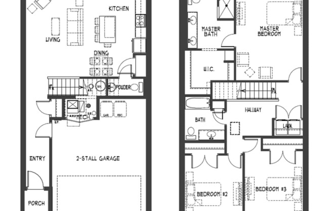 3 beds, 2.5 baths, 1,700 sqft, $3,125, Unit 1207