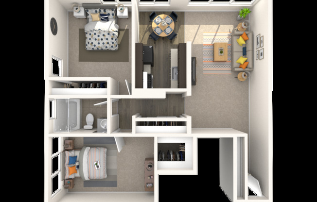 2 beds, 1 bath, 835 sqft, $1,695, Unit 612