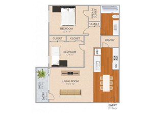 Studio, 1 bath, 294 sqft, $2,311