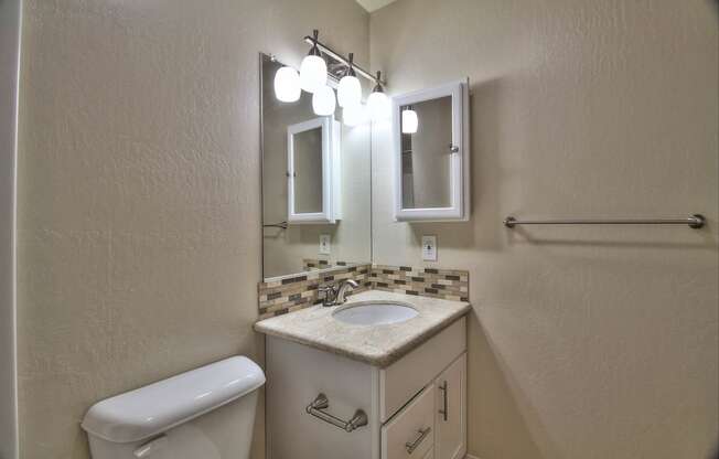 Bathroom with Vanity Lights at Sunnyvale Town Center, Sunnyvale, 94086