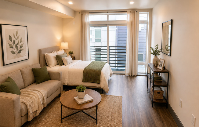 Studio, 1 bath, 288 sqft, $1,310, Unit 417