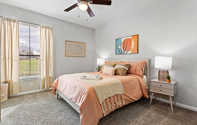 Large bedrooms with lots of natural light! at The Fairways at Star Ranch, Texas